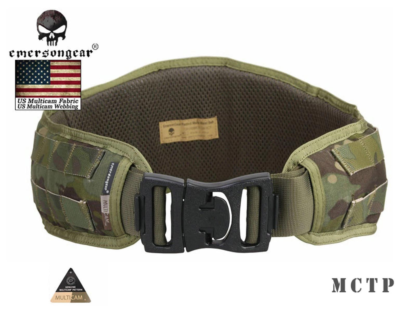 Emerson Padded Molle Waist Belt Airsoft Combat Waistband Tactical EM9086