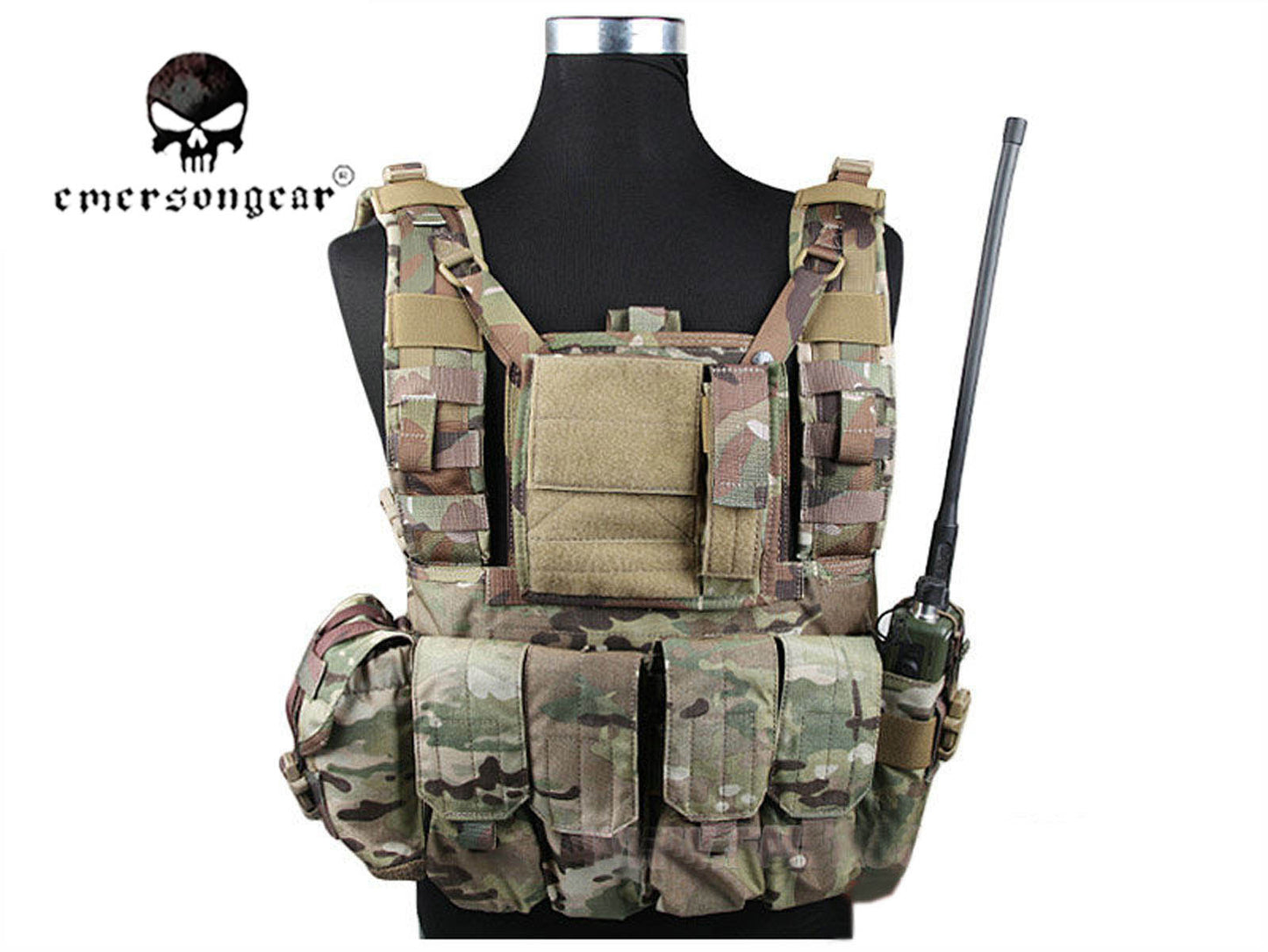 Emerson RRV Tactical Vest With Pouchs Set Airsoft Combat Vest EM7443