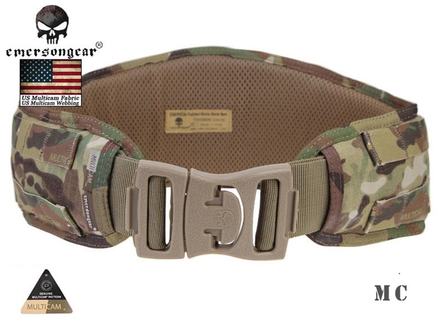 Emerson Padded Molle Waist Belt Airsoft Combat Waistband Tactical EM9086