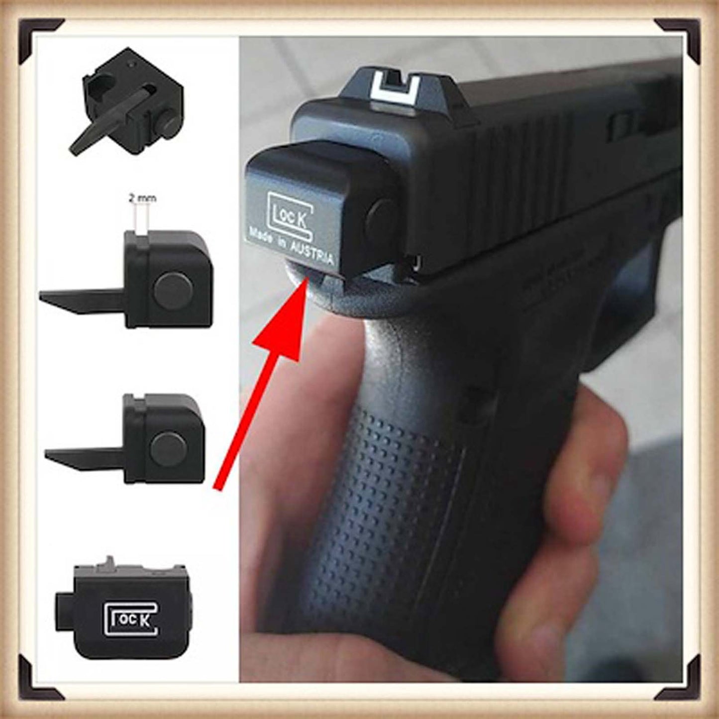 Airsoft Semi Full Auto Switch For:GLOCK