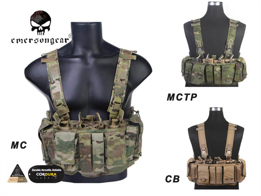 EMERSONGEAR MF Style UW IV Chest Rig 500D Molle Tactical Vest with Multi-pockets for EDC Tools EM7329