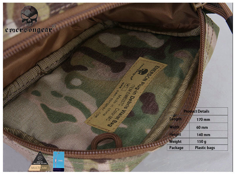 Emerson Plug-in Debris Waist Bag Molle Military Combat EM8337