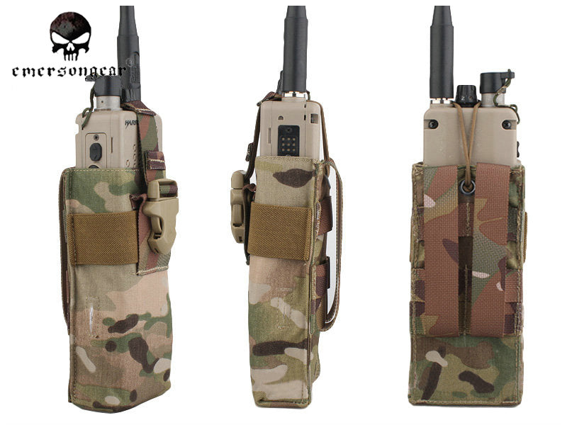 EMERSON Tactical PRC148 152 Radio Pouch FOR RRV Vest Molle Military Airsoft Combat Gear EM8336