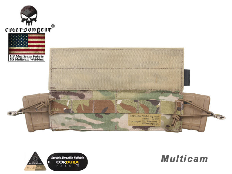 Emerson Side Pull Magazine Pouch M4 Molle Tactical Mag Hook Loop Combat Gear EM9044