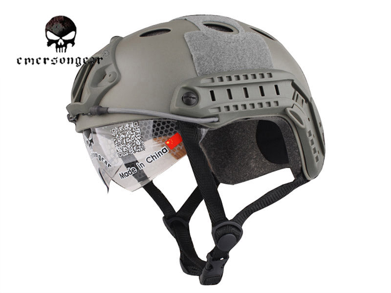 EMERSON FAST Helmet With Protective Goggle EM8819