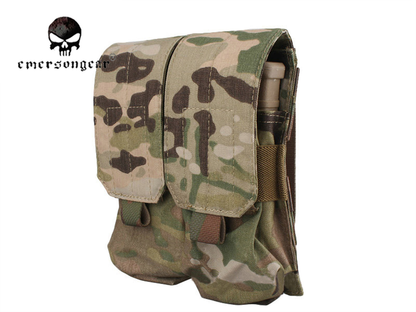 EMERSON Military Molle LBT Style M4 Double Magazine Pouch Tactical Combat Utility Dump Drop Pouch Bag EM9026