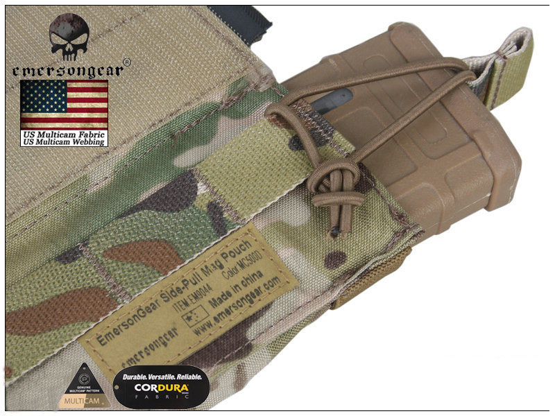 Emerson Side Pull Magazine Pouch M4 Molle Tactical Mag Hook Loop Combat Gear EM9044