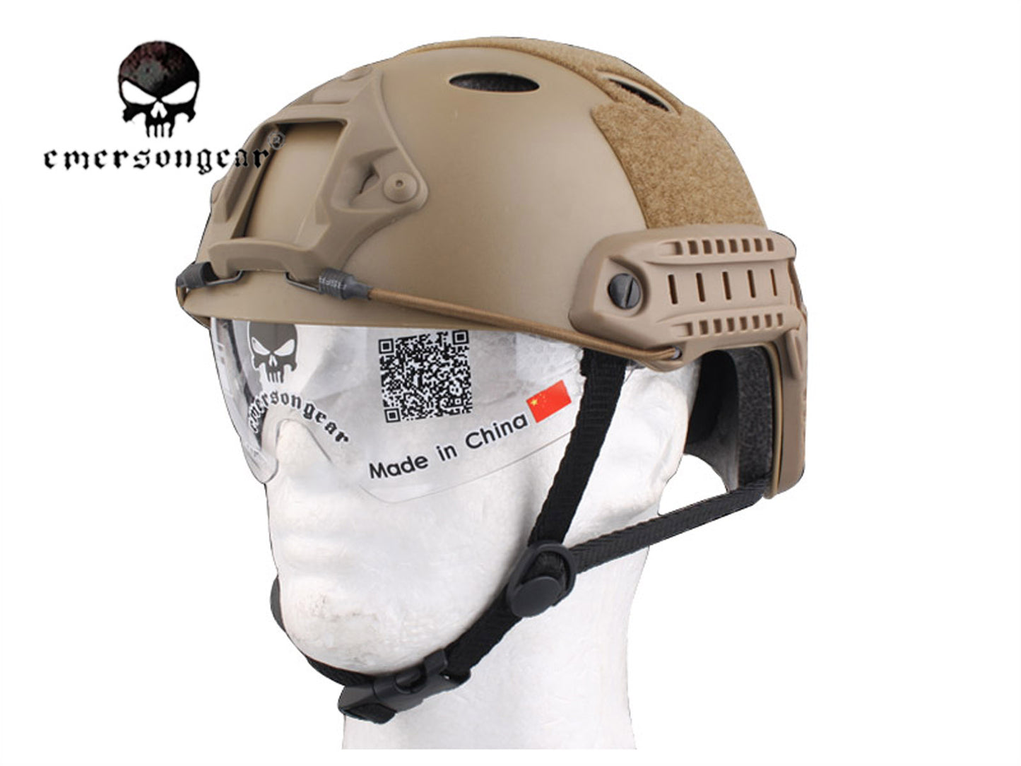 EMERSON FAST Helmet With Protective Goggle EM8819