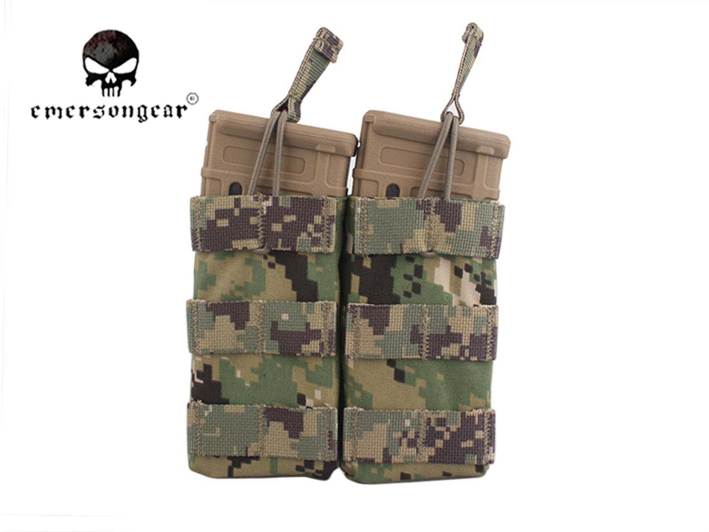 Emerson Modular Open Top Double-linked Rifle Magazine Pouch tactical Molle for NATO 5.56 EM6354