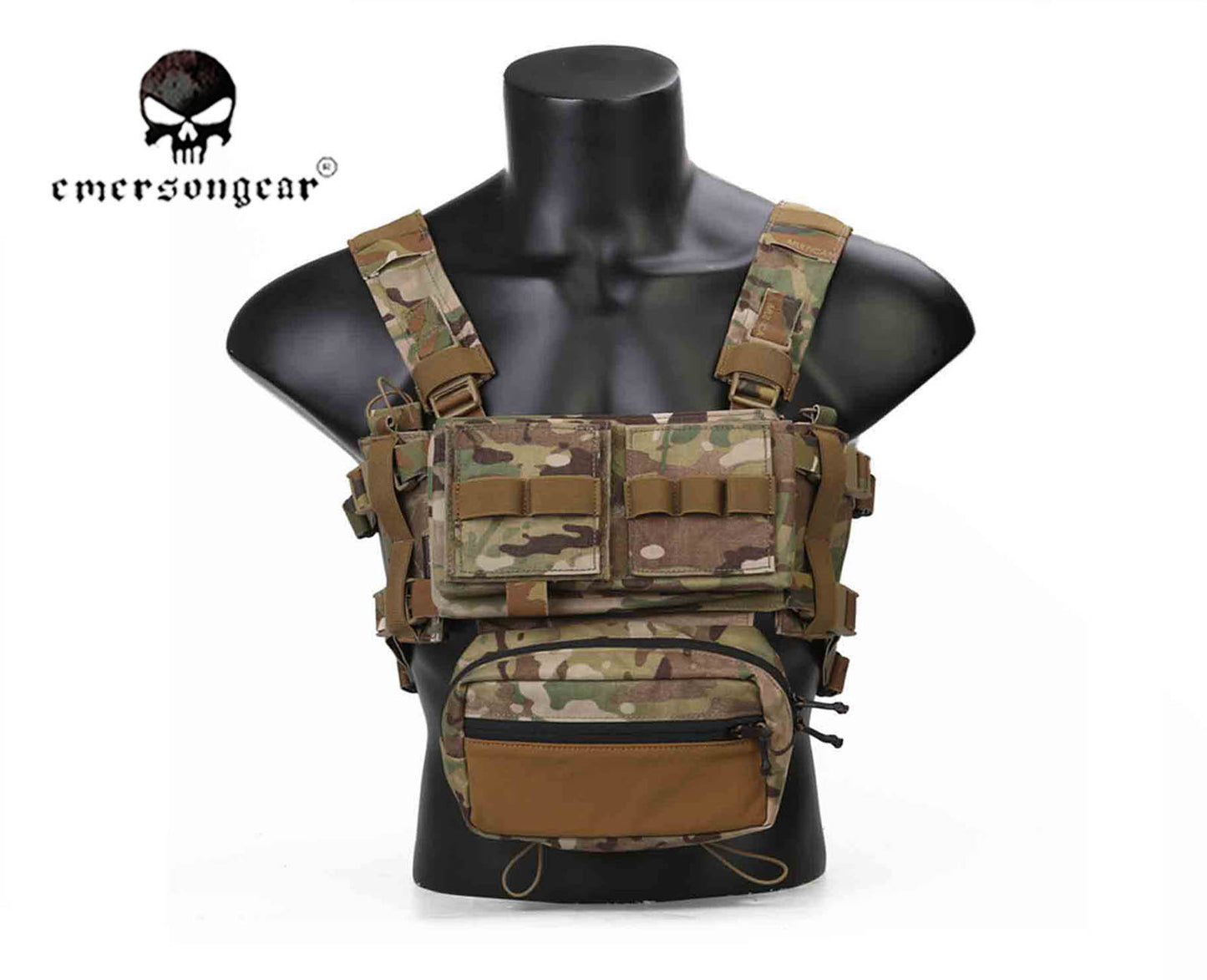 Emerson MK3 Tactical Chest Rig Combat Micro Fight Chassis 5.56 Mag Pouch EM2961