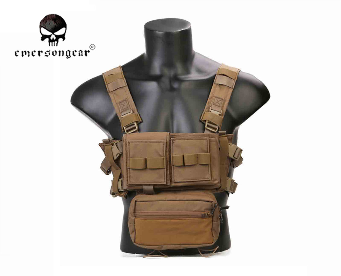 Emerson MK3 Tactical Chest Rig Combat Micro Fight Chassis 5.56 Mag Pouch EM2961