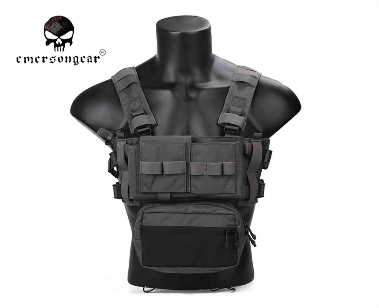 Emerson MK3 Tactical Chest Rig Combat Micro Fight Chassis 5.56 Mag Pouch EM2961