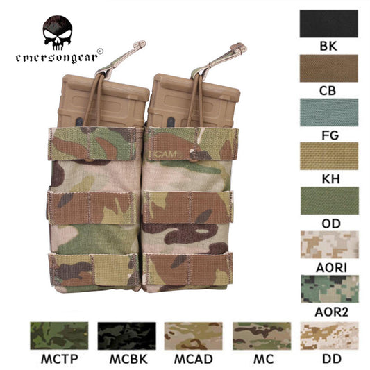 Emerson Modular Open Top Double-linked Rifle Magazine Pouch tactical Molle for NATO 5.56 EM6354