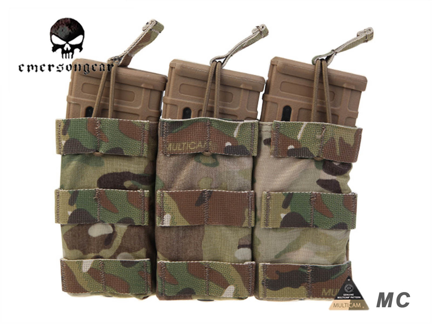 Emersongear Tactical Modular Triple Open Top Magazine Pouch Airsoft EM6355