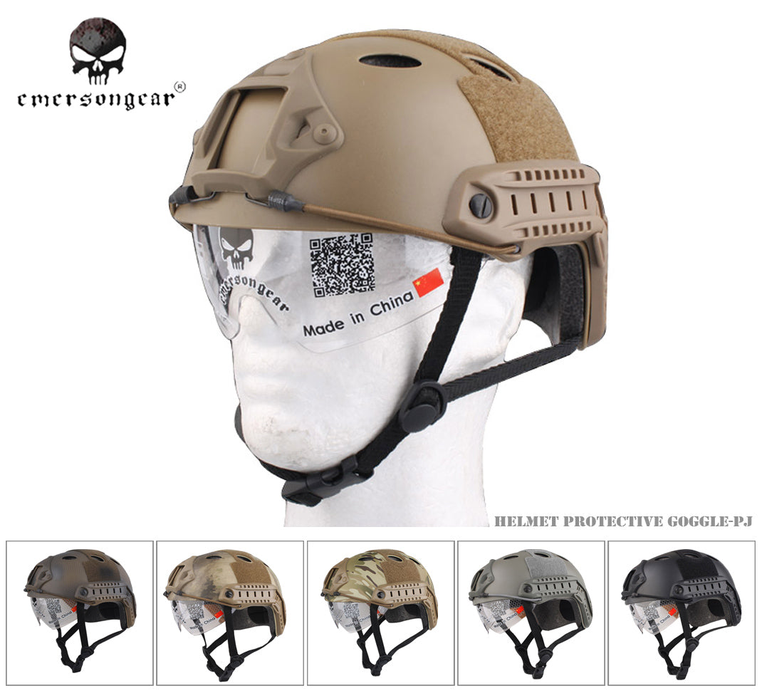 EMERSON FAST Helmet With Protective Goggle EM8819