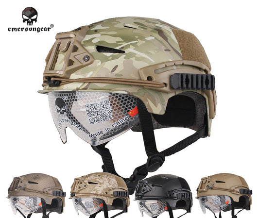 Emerson EXF BUMP Helmet with Goggle Airsoft Helmet EM8981