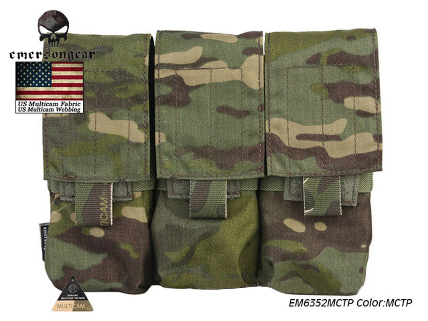 EMERSON LBT Style M4 Triple Magazine Pouch Molle Military Airsoft Combat EM6352