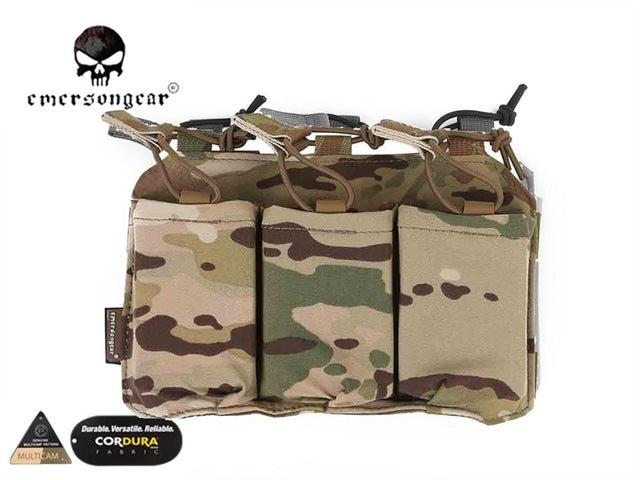 EMERSON Triple Magazine Pouch For SS Vest 5.56 /7.62 Magazine Pouch Holder EM6402