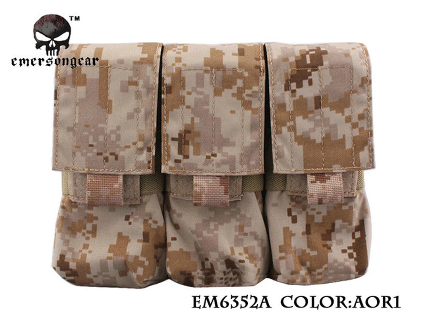 EMERSON LBT Style M4 Triple Magazine Pouch Molle Military Airsoft Combat EM6352