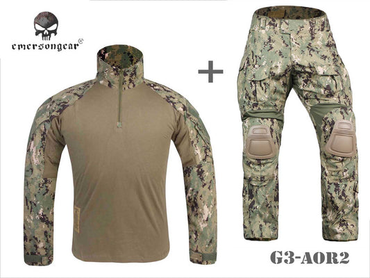 EMERSONGEAR Tactical Gen3 Shirt Pants Combat Military bdu AOR2