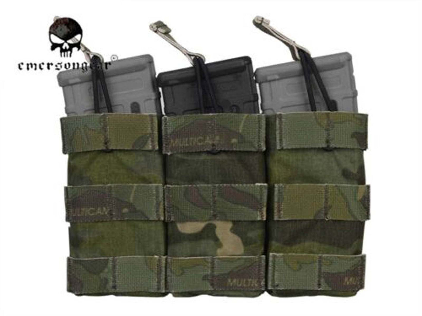 Emersongear Tactical Modular Triple Open Top Magazine Pouch Airsoft EM6355