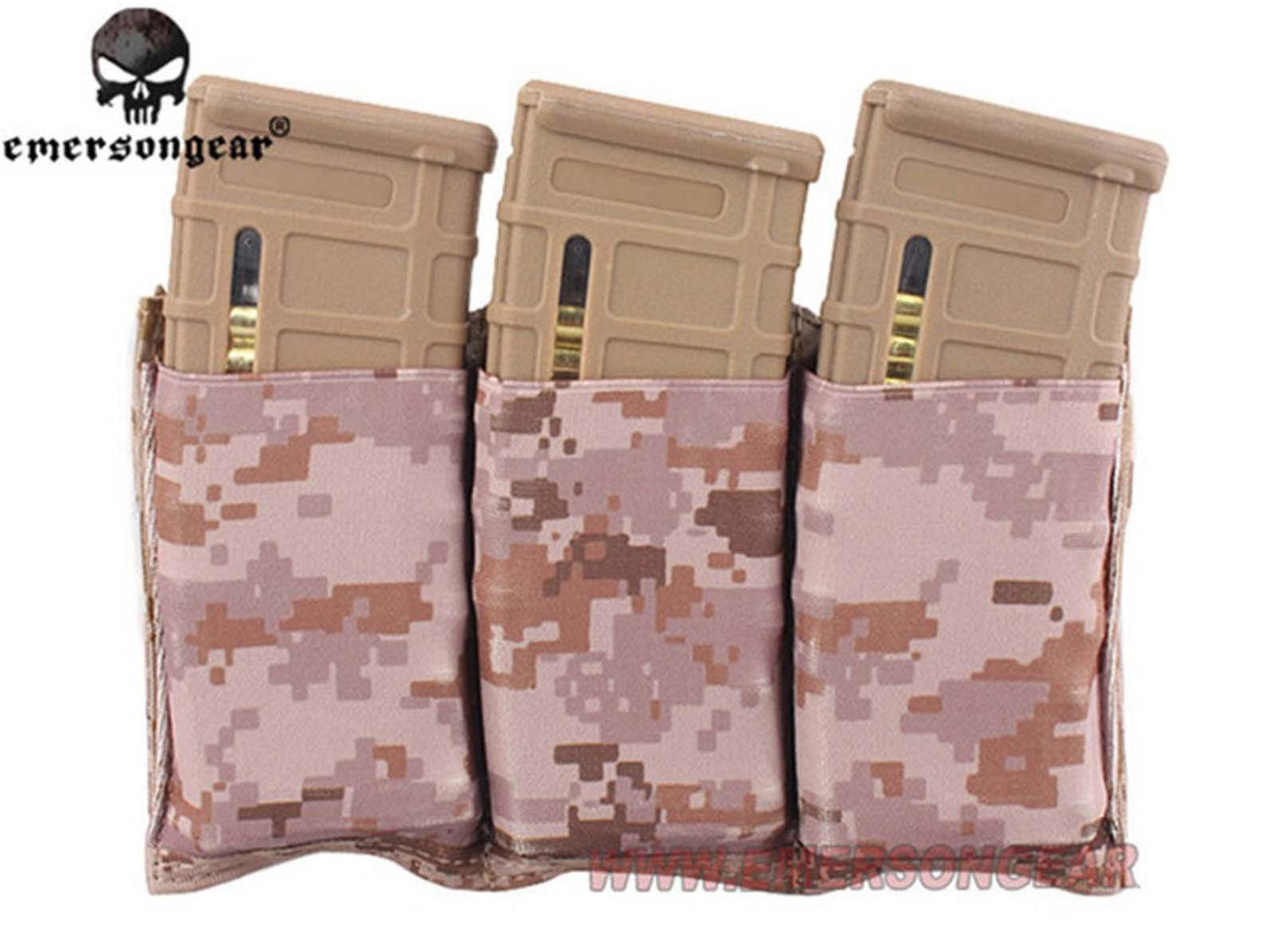 Emerson Triple M4 Pouch FAST Magazine Molle Airsoft Combat EM2388