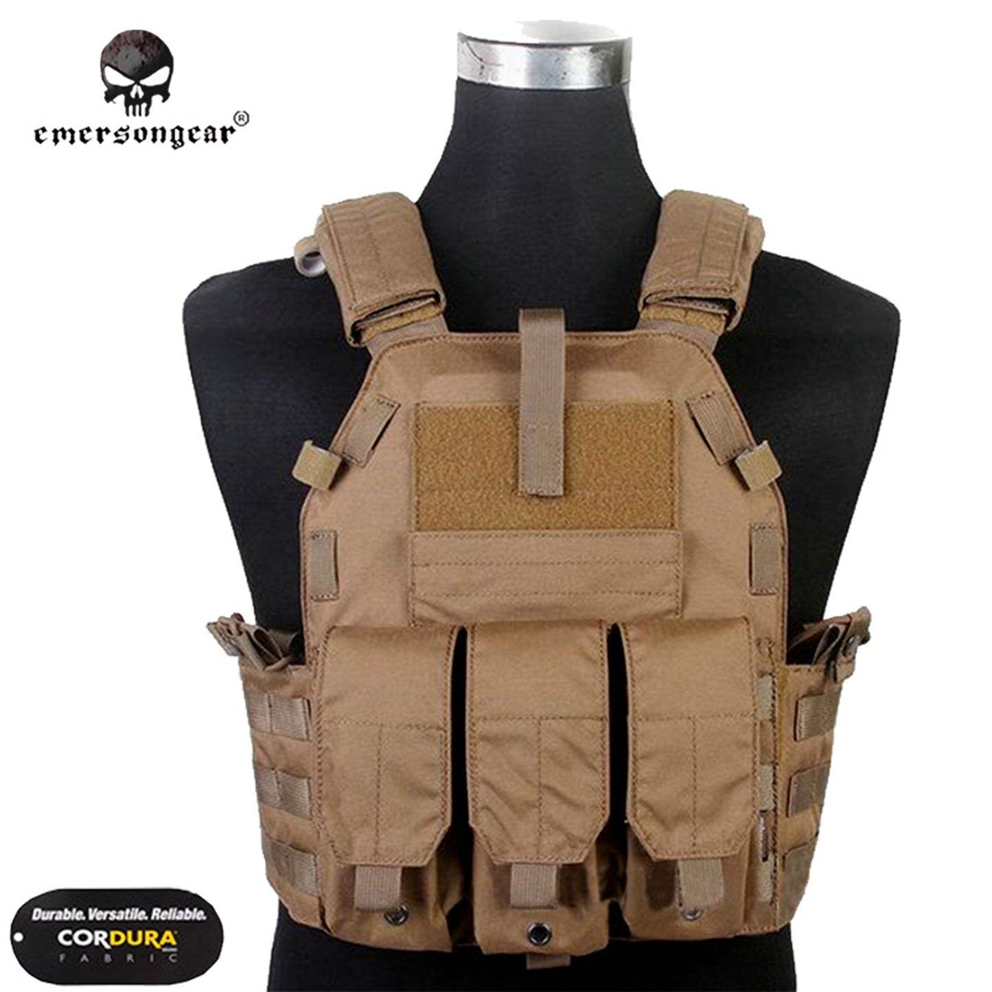 EMERSONGEAR Molle Tactical Vest Airsoft Combat 094K M4 Pouch Vest EM7356