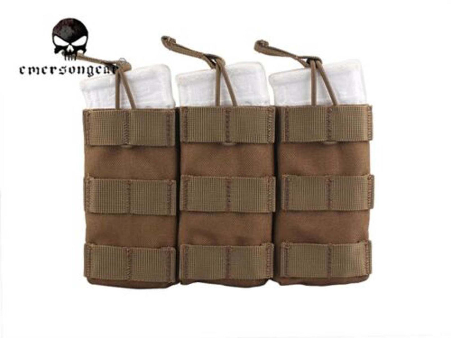 Emersongear Tactical Modular Triple Open Top Magazine Pouch Airsoft EM6355