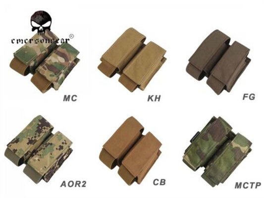 Emerson Military Airsoft Combat LBT Style 40mm Double Pouch Molle EM6366