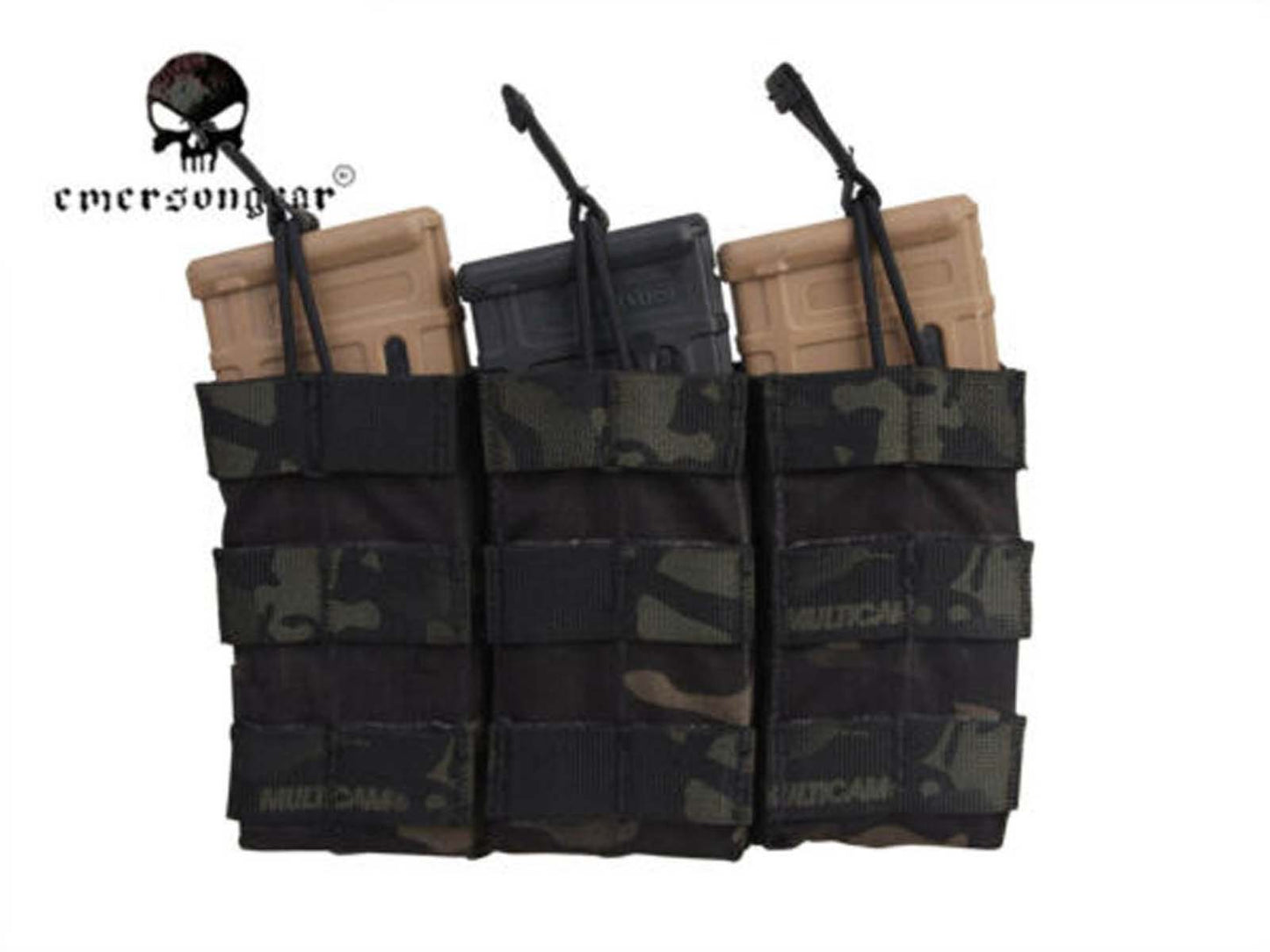 Emersongear Tactical Modular Triple Open Top Magazine Pouch Airsoft EM6355