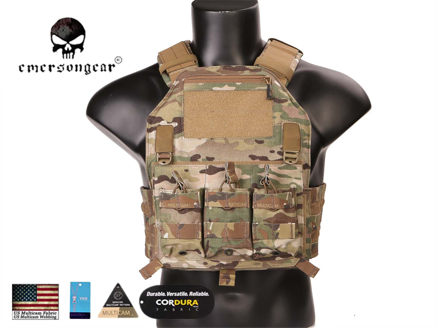 EMERSONGEAR 420 PLate Carrier Tactical Military Molle Combat Vest EM7362