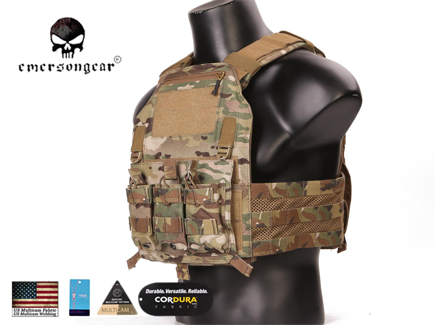 EMERSONGEAR 420 PLate Carrier Tactical Military Molle Combat Vest EM7362