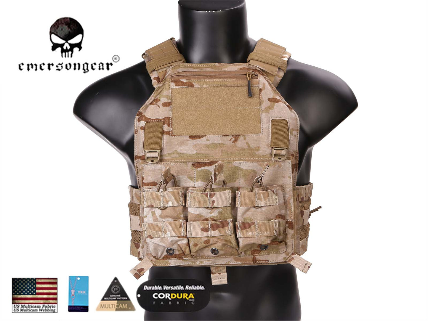 EMERSONGEAR 420 PLate Carrier Tactical Military Molle Combat Vest EM7362