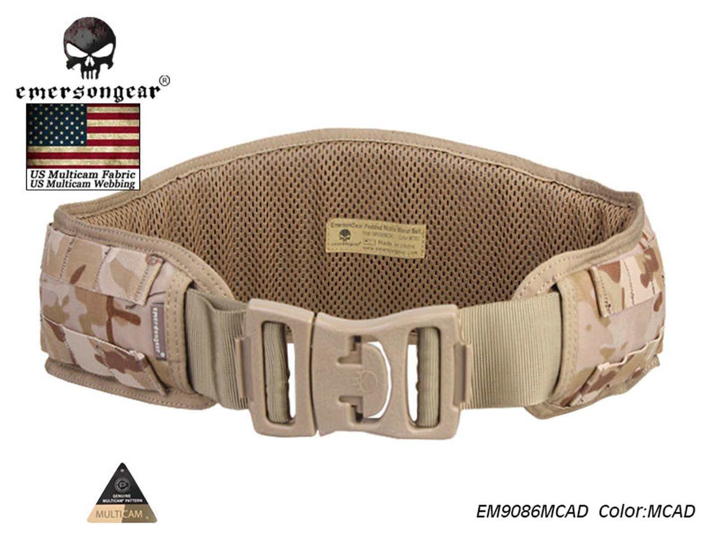 Emerson Padded Molle Waist Belt Airsoft Combat Waistband Tactical EM9086