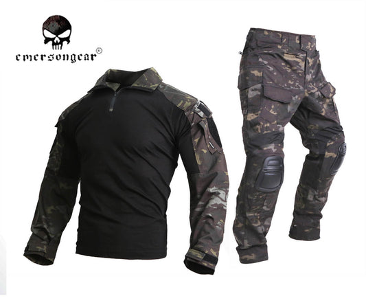 EMERSONGEAR Tactical Gen3 Shirt Pants Combat Military bdu Multicam Black