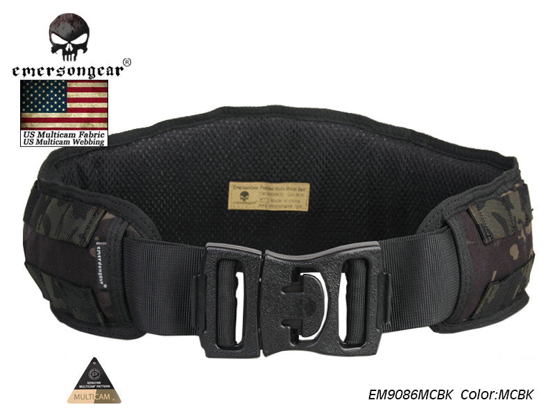 Emerson Padded Molle Waist Belt Airsoft Combat Waistband Tactical EM9086