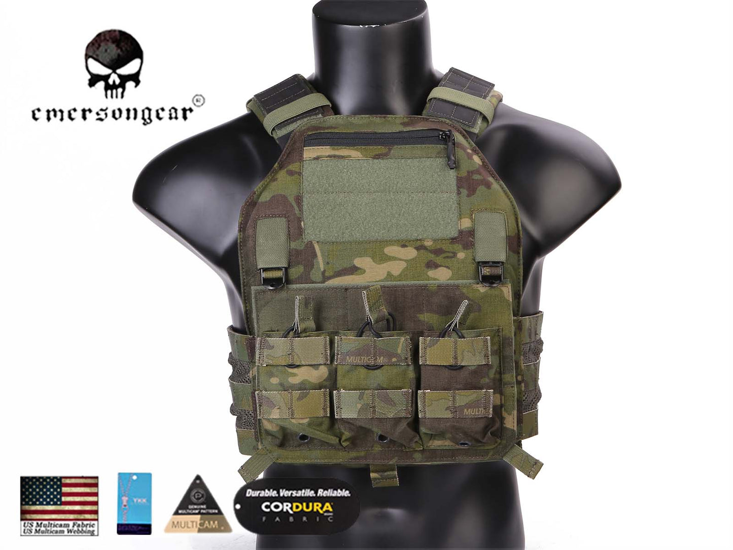 EMERSONGEAR 420 PLate Carrier Tactical Military Molle Combat Vest EM7362