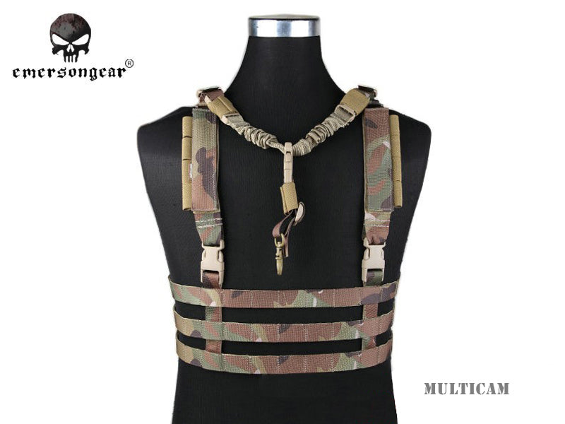 EMERSONGEAR MOLLE System Low Profile Chest Rig Vest Military Hunting Airsoft Vest EM7452