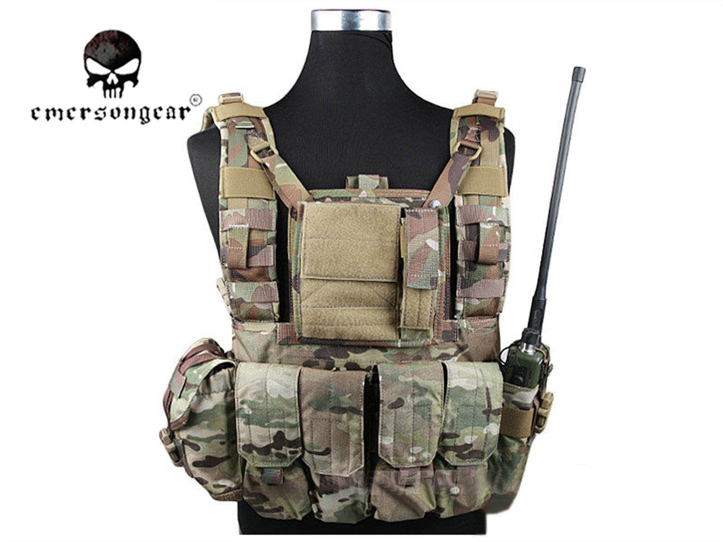 Emerson RRV Tactical Vest With Pouchs Set Airsoft Combat Vest EM7443