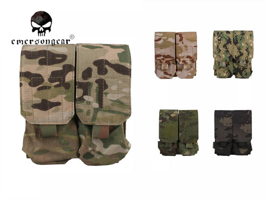 EMERSON Military Molle LBT Style M4 Double Magazine Pouch Tactical Combat Utility Dump Drop Pouch Bag EM9026