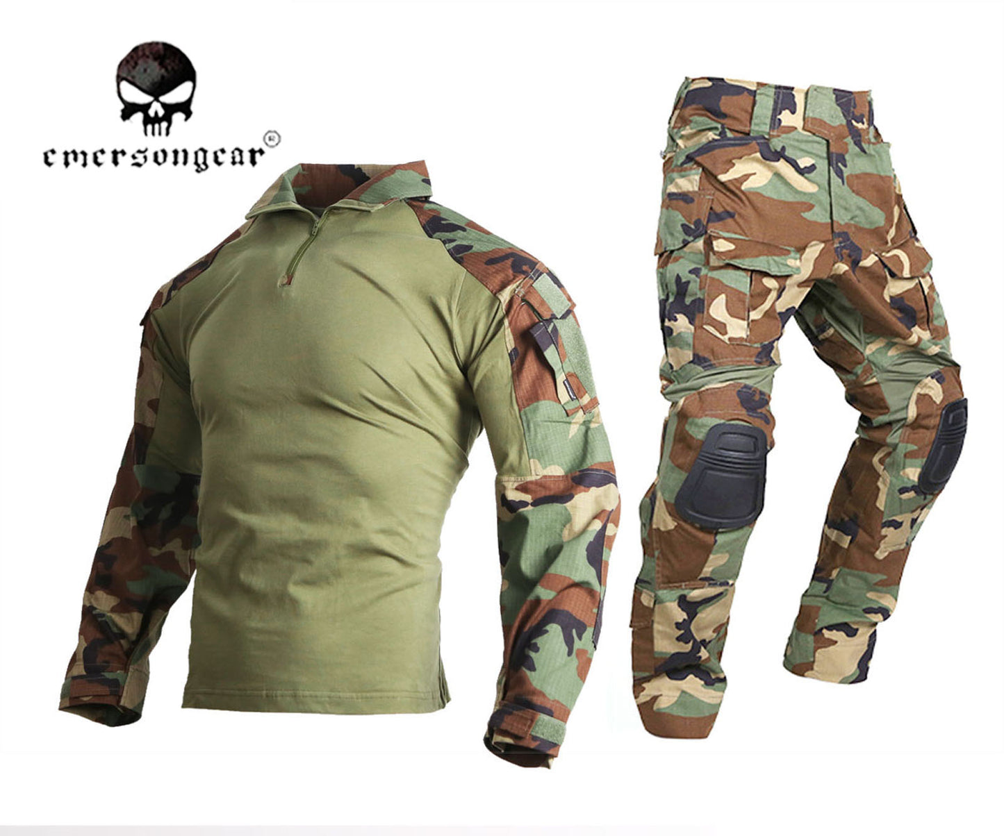 EMERSONGEAR Tactical Gen3 Shirt Pants Combat Military bdu Woodland