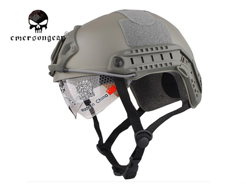 EMERSON FAST Helmet With Protective Goggle EM8820