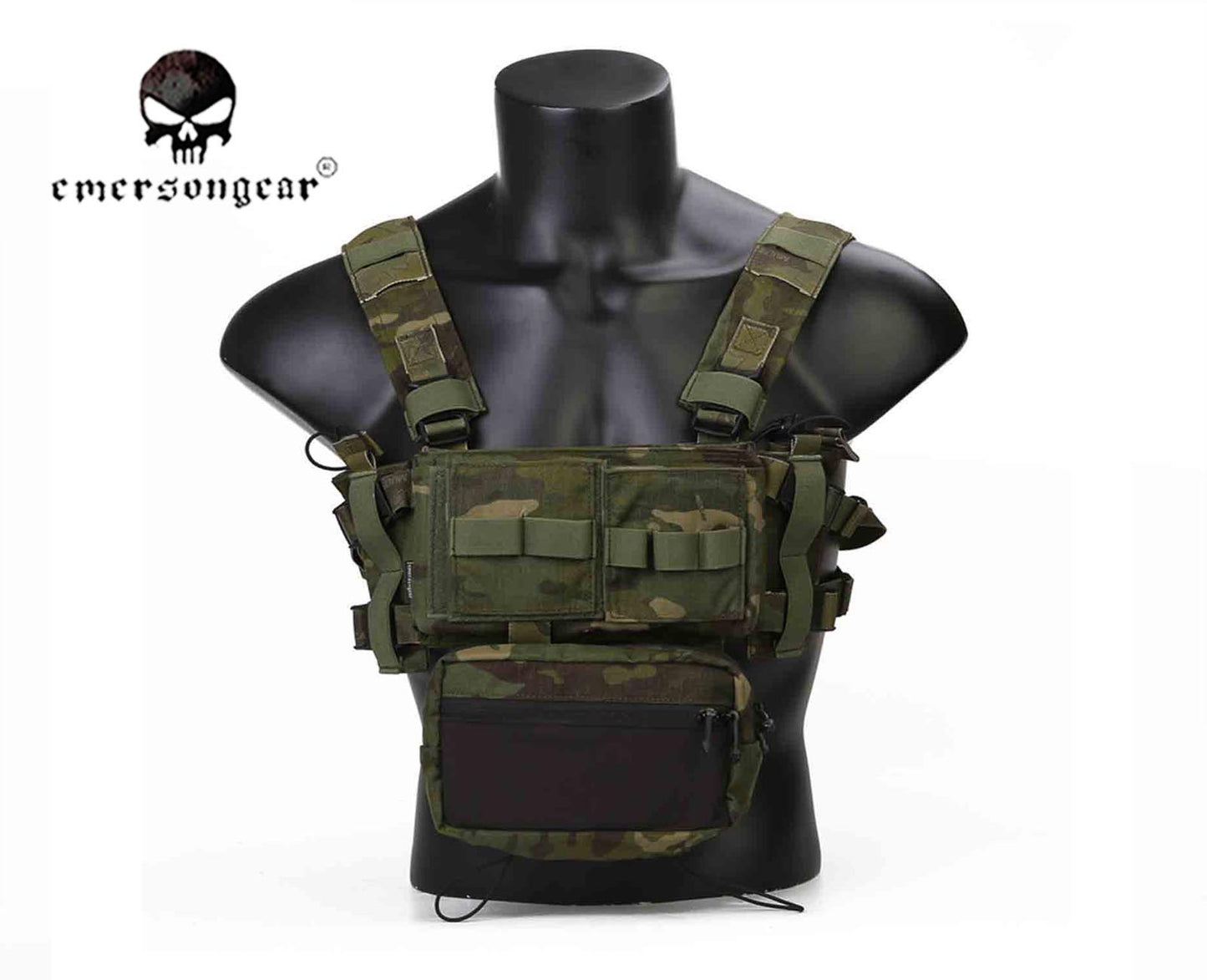 Emerson MK3 Tactical Chest Rig Combat Micro Fight Chassis 5.56 Mag Pouch EM2961