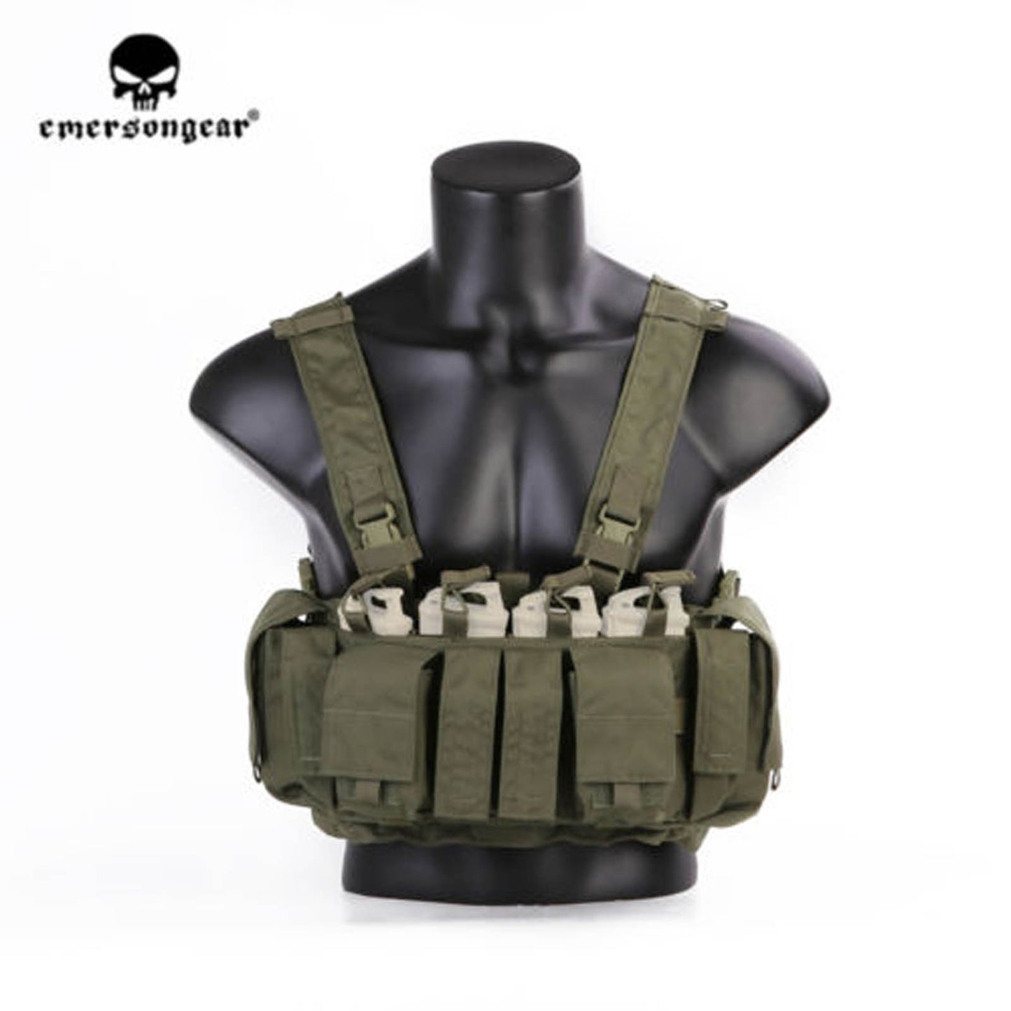 EMERSONGEAR MF Style UW IV Chest Rig 500D Molle Tactical Vest with Multi-pockets for EDC Tools EM7329